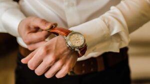 Montre en cuir homme