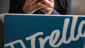 logo trello sur un ordinateur