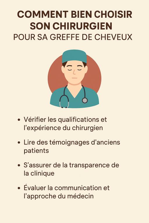 comment choisir chirurgien greffe capillaire
